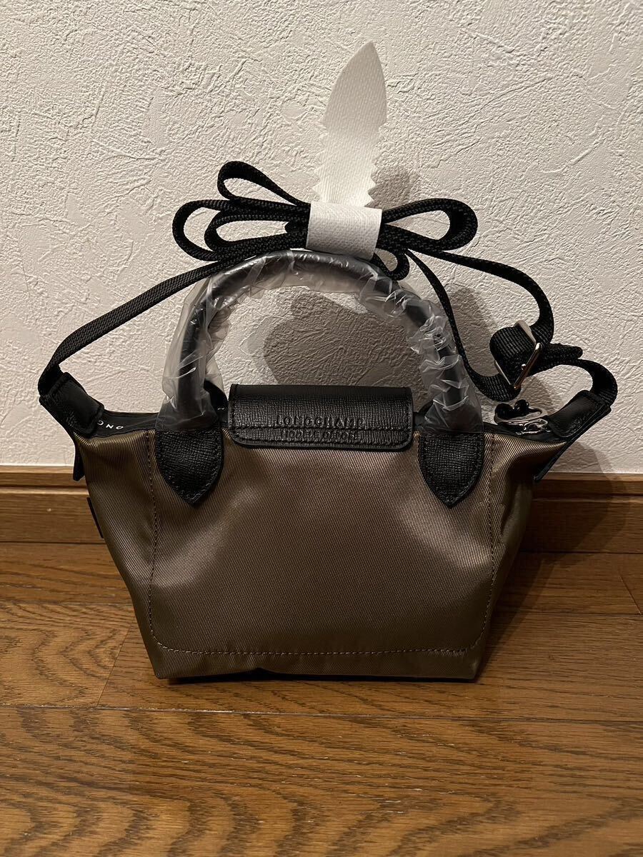 【新品】ロンシャン LONGCHAMP ル プリアージュ エナジートップハンドルバッグ XS カーキ_画像2