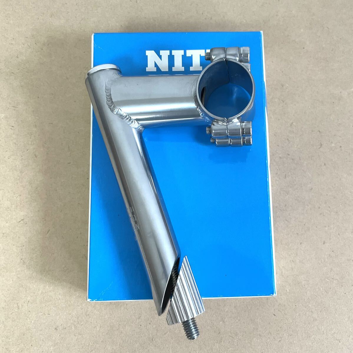 美品 一度仮付けのみ NITTO ui-12 ステム 70mm 31.8mm 22.2mm 1インチ / Rivendell vintage old mtb ピスト_画像1