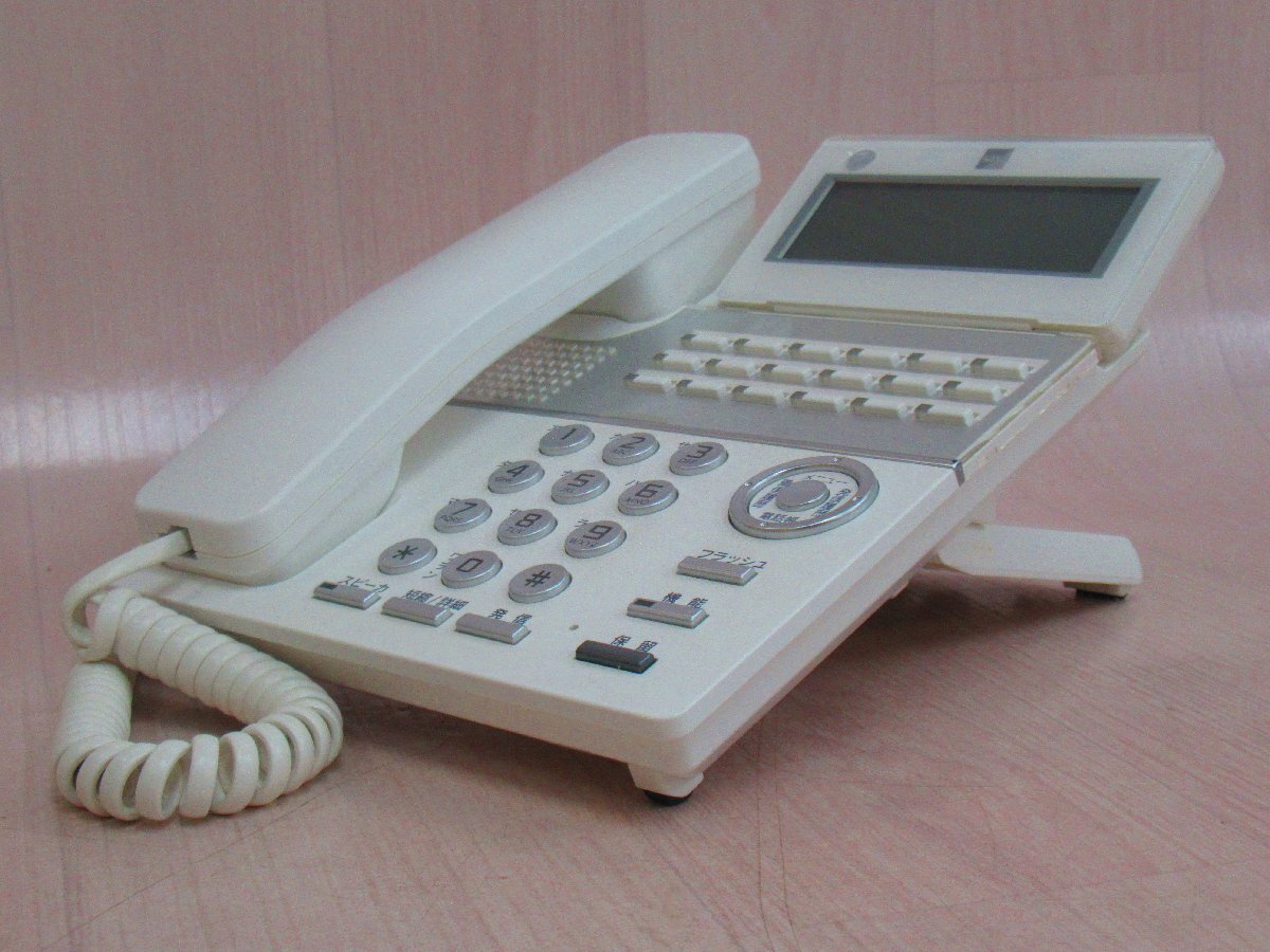 Ω ZZ2 15264# 保証有 キレイ 【 TD810(W) 】18年製 サクサ SAXA 18ボタン標準電話機 動作OK 領収書発行可能_画像6