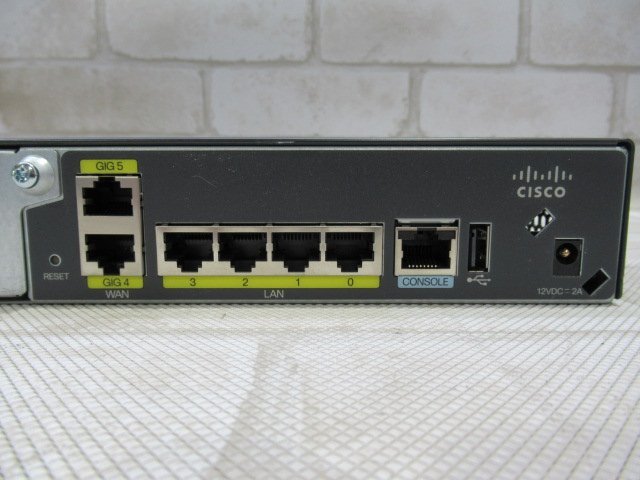 ▲Ω 新DK3 0539t 保証有 Cisco【 C841M-4X 】シスコ 800Mシリーズ ルーター　ACアダプタなし 動作確認・初期化済み 領収書発行可能_画像6