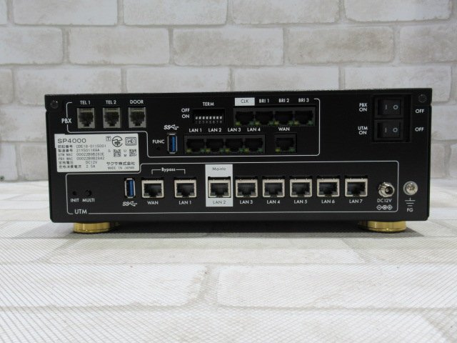 △Ω 新LG 0019t 保証有 SAXA【 SP4000 】サクサ UTM一体型 IP △Ω 新LG 0019t 保証有 SAXA【 SP4000 】サクサ UTM一体型 IP