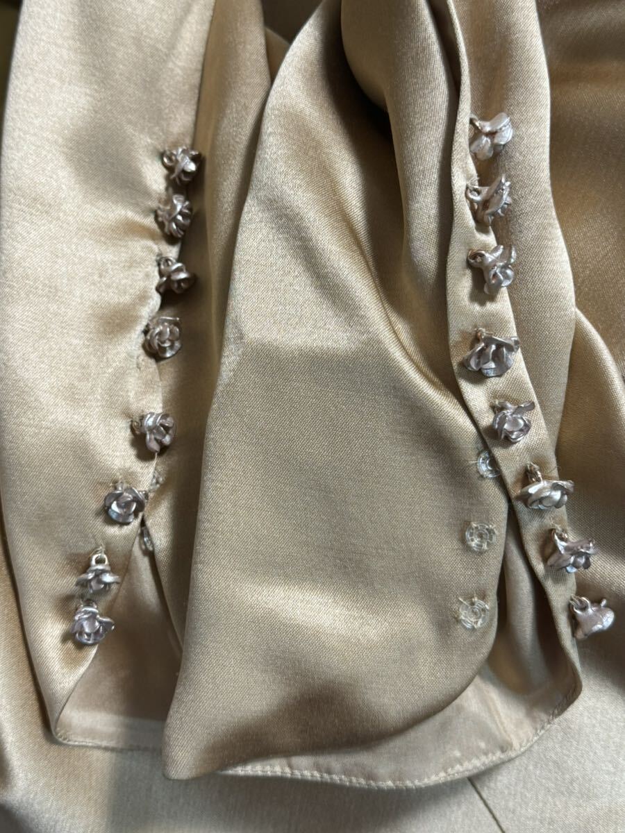 Christian Dior クリスチャン ディオール John Galliano ガリアーノ シルク フリル アシンメトリー ドレス ワンピース の画像2
