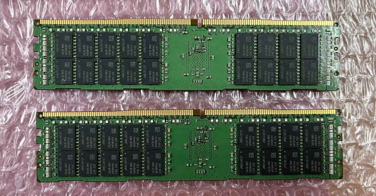 32GB DDR4 19200 PC4-2400T-RA1 Registered RDIMM 2Rx4 M393A4K40BB1-CRC0Q 2 sheets set ( total 64GB)