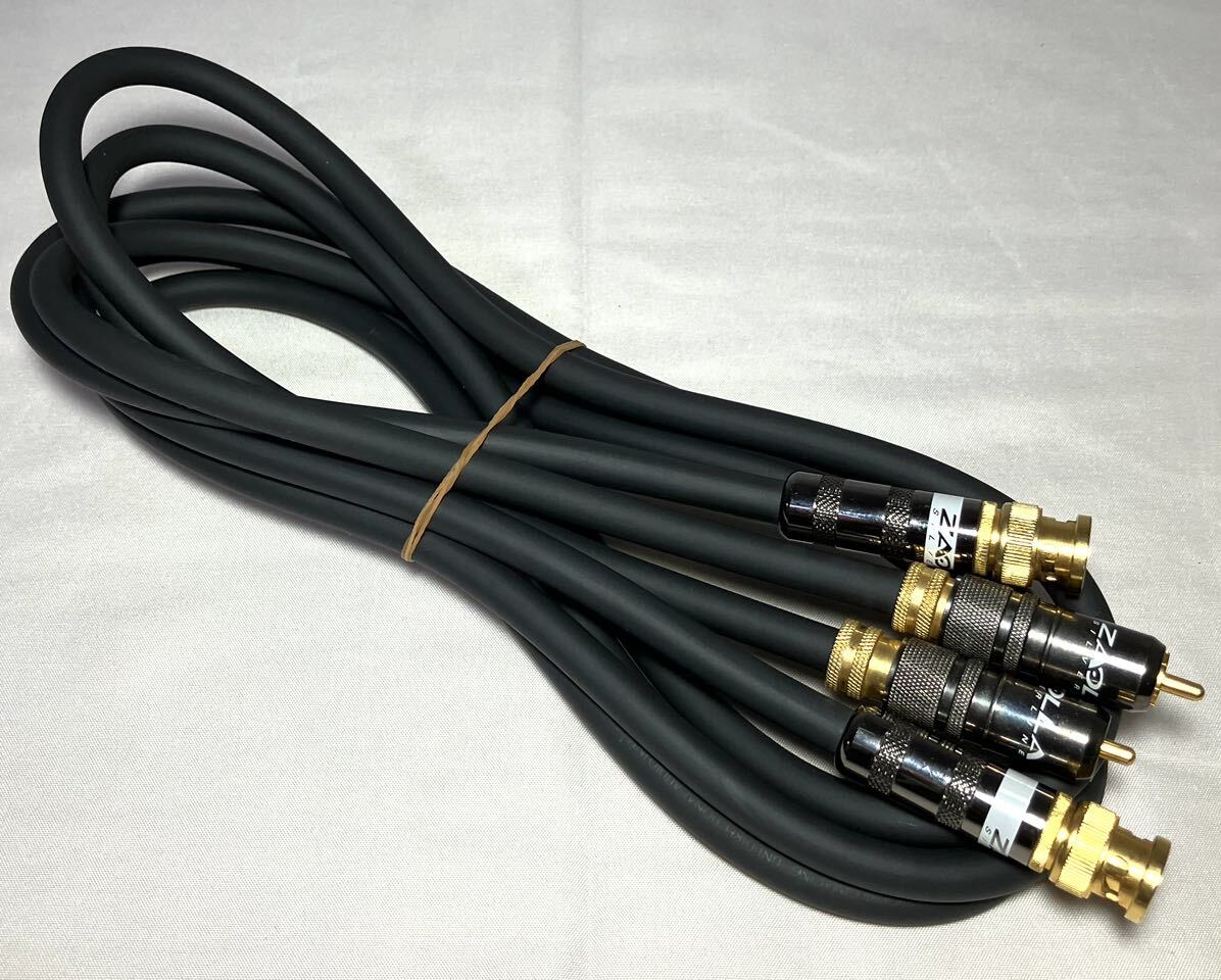 KGNY4038 ZAOLLA The Ora SILVERLINE silver line RCA cable audio cable 2 pcs set present condition goods ①