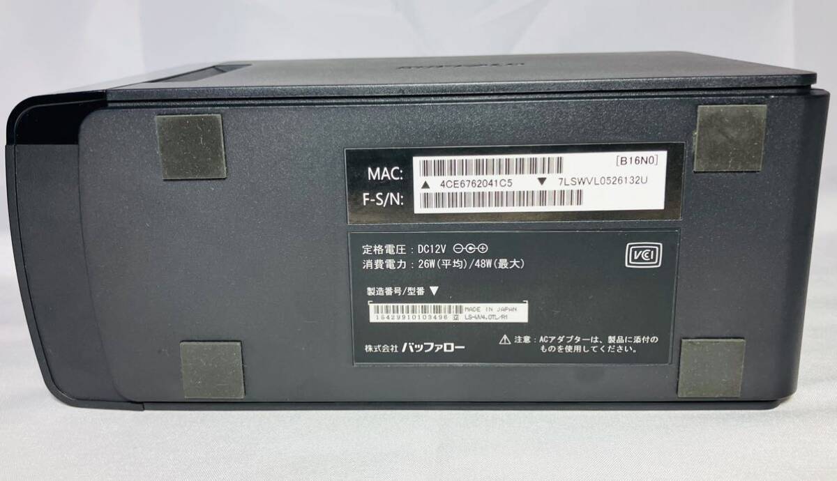 KGNY4057 BUFFALO Buffalo LinkStation LS-WV4.0TL/R1 NAS 4TB attached outside HDD hard disk Junk present condition goods 