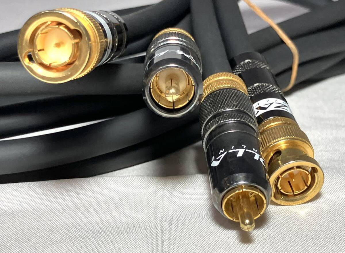 KGNY4038 ZAOLLA The Ora SILVERLINE silver line RCA cable audio cable 2 pcs set present condition goods ①