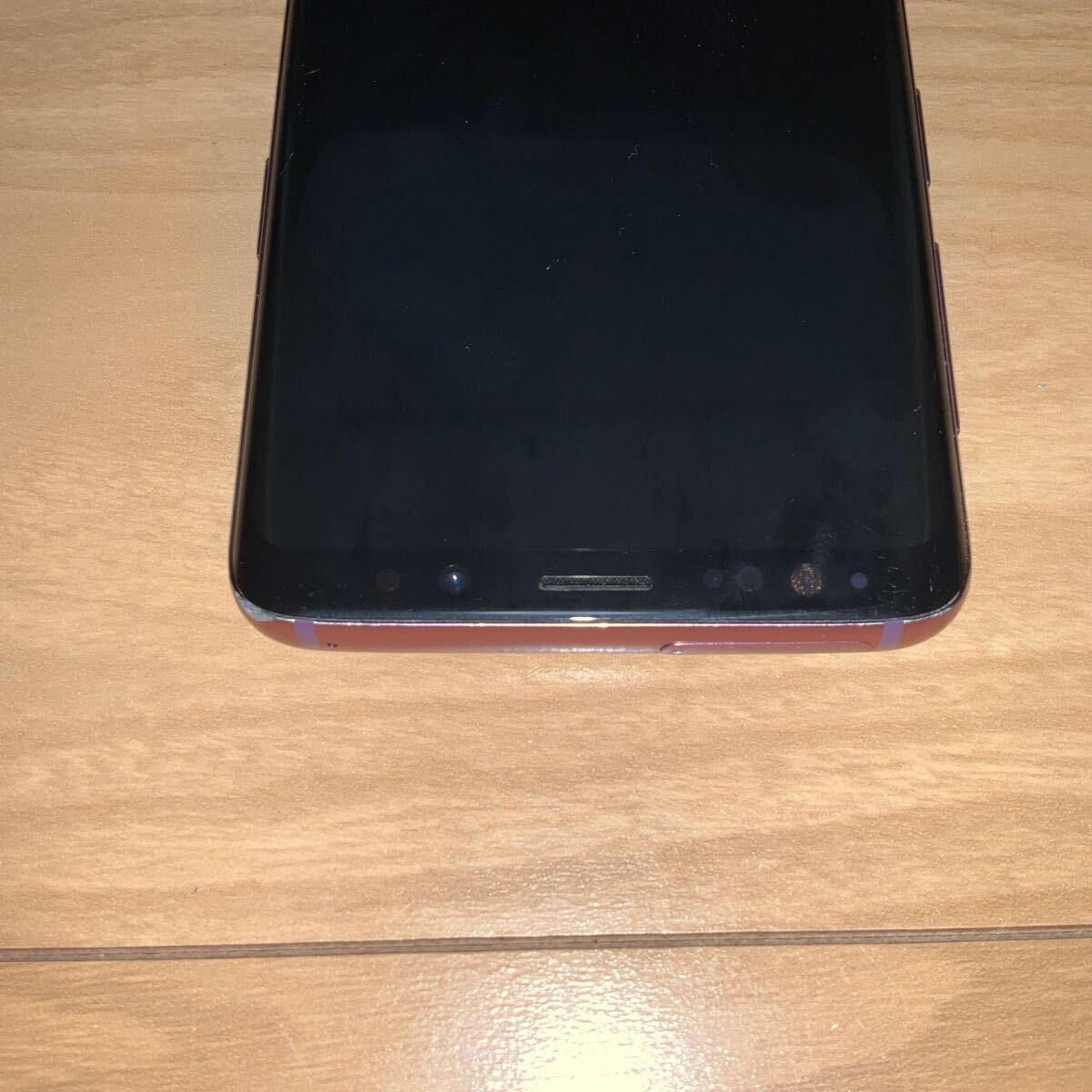 Samsung Galaxy S9 パープルSCV38 災害用ワンセグ_画像2