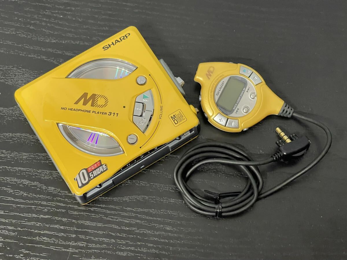 SHARP/ sharp /MD-SS311-Y( желтый )/MD Walkman /MD плеер /