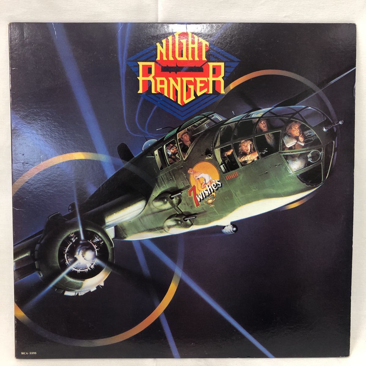 輸入盤 NIGHT RANGER 7 WISHES ナイトレンジャー HARD ROCK HEAVY METAL ハードロック ヘヴィメタル LP レコード_画像1