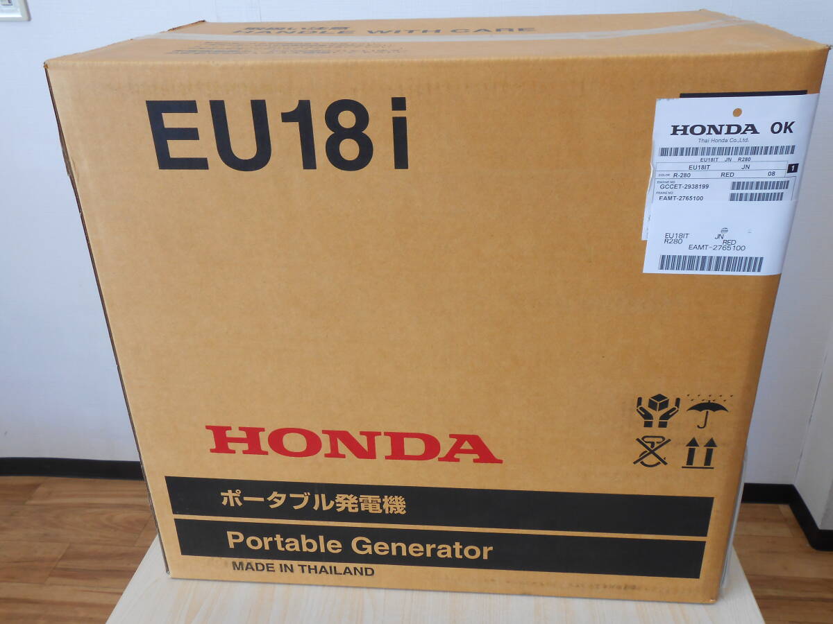 25334 新品 未使用 未開封 HONDA ホンダ ポータブル発電機 EU18i Portable Generater インバータ発電機 保証書有_画像1