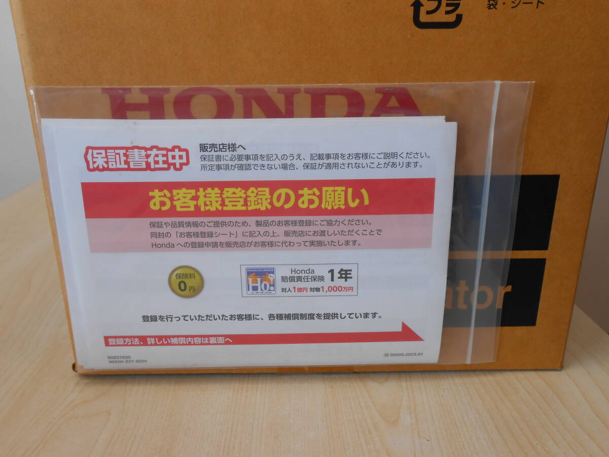 25334 新品 未使用 未開封 HONDA ホンダ ポータブル発電機 EU18i Portable Generater インバータ発電機 保証書有_画像8