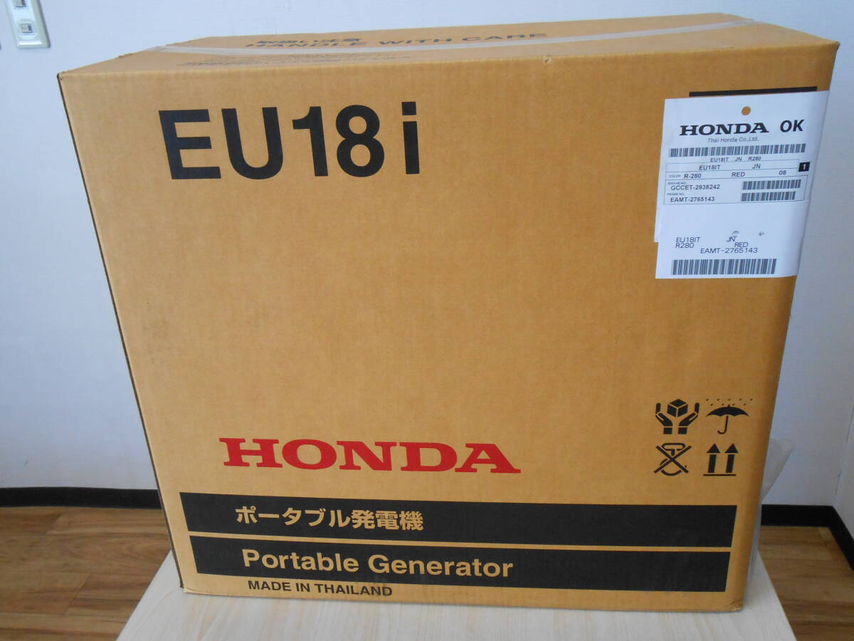 25335 新品 未使用 未開封 HONDA ホンダ ポータブル発電機 EU18i Portable Generater インバータ発電機 保証書有_画像1