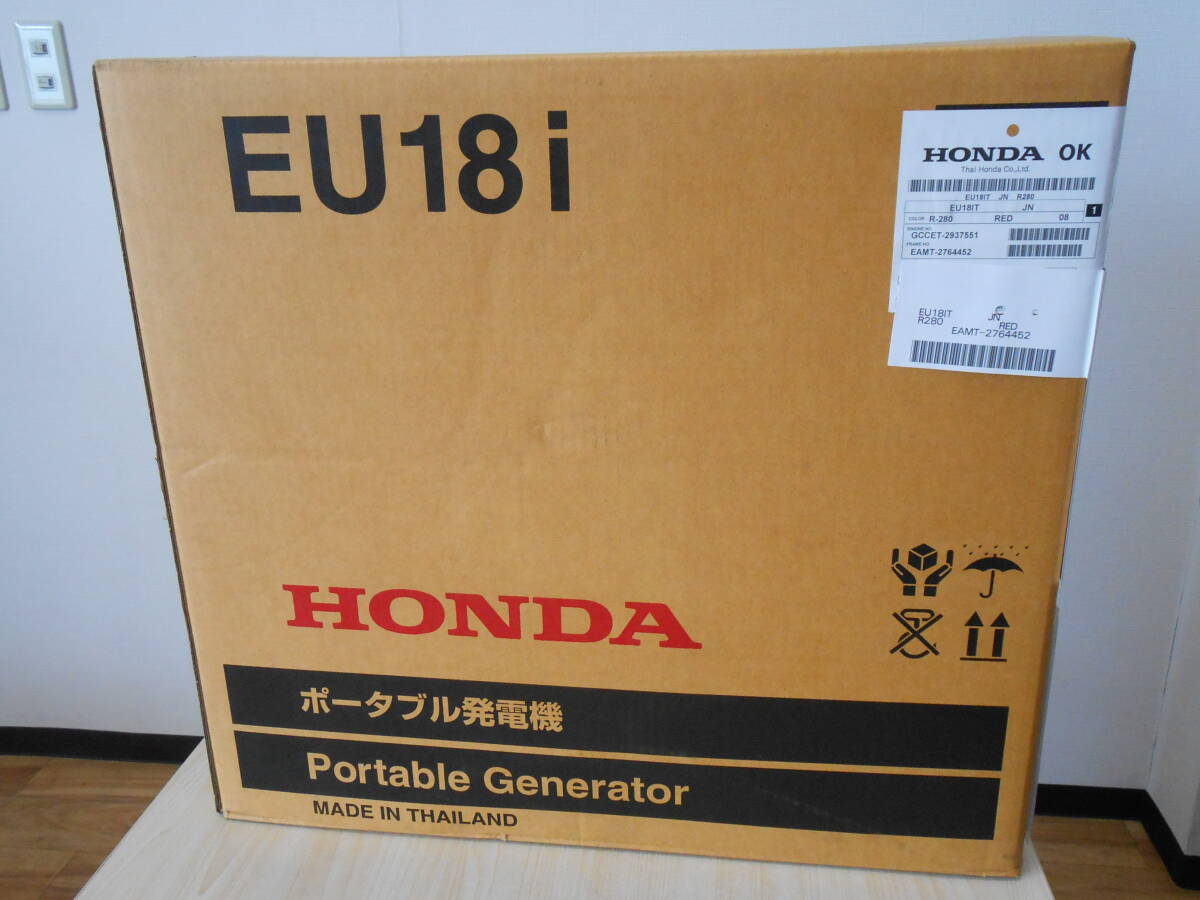 25372 新品 未使用 未開封 HONDA ホンダ ポータブル発電機 EU18i Portable Generater インバータ発電機 保証書有_画像1