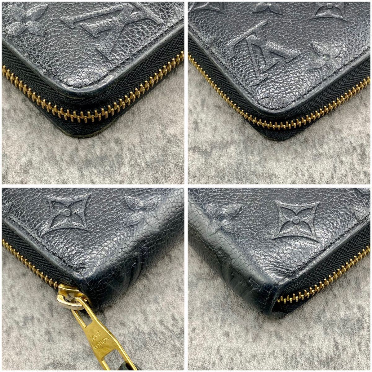 ■極美品/新型/箱袋■ ルイヴィトン Louis vuitton メンズ ジッピーウォレット アンプラント ノワール 長財布 M61864 ブラック 黒 現行_画像6