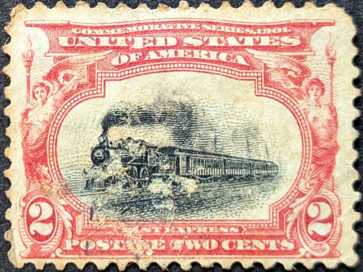 [ foreign stamp ] America .. country 1901 year 05 month 01 day issue . rice . viewing . problem . seal attaching 