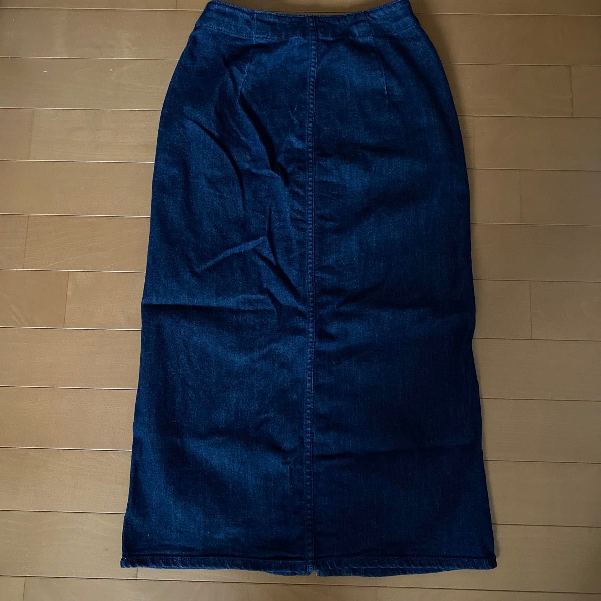 GU  デニムスカート ロングスカート 巻きスカート　ネイビー　Sサイズ