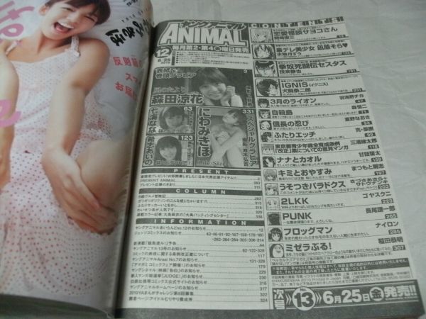 【　ヤングANIMAL（アニマル）　2010年 No.12　『 読切・三浦健太郎 「東京都青年育成条例［改正］案についての意見マンガ」 掲載 』 　】_画像8