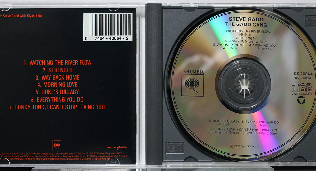 【ジャズCD】スティーヴ・ガッド★THE GADD GANG★S. ガッド自身のバンドのデビュー盤。濃厚なグルーヴに包まれた名盤_画像3