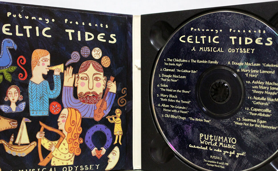 【ワールド/ケルト音楽CD】CELTIC TIDES : A MUSICAL ODYSSEY★古代から現代までケルト神話の世界をたどるコンピ。チーフタンズ他全13曲_画像3