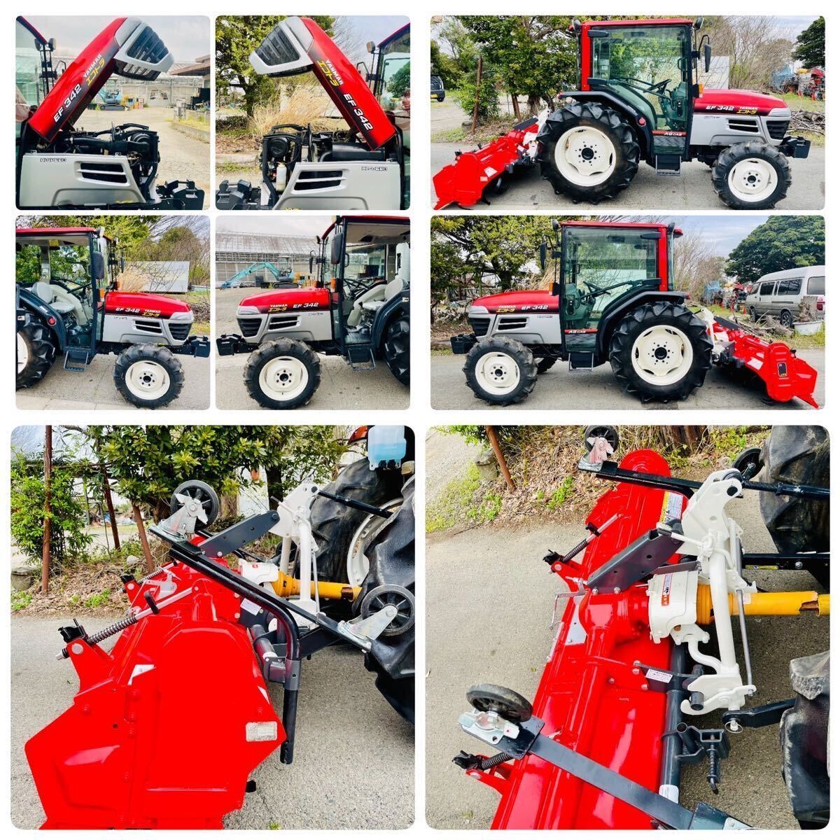 * Yanmar трактор EF342* время использования 787 H* кондиционер кабина *4WD* гидроусилитель руля *42 лошадиные силы * высокая скорость * Nipro - роторный SX2008