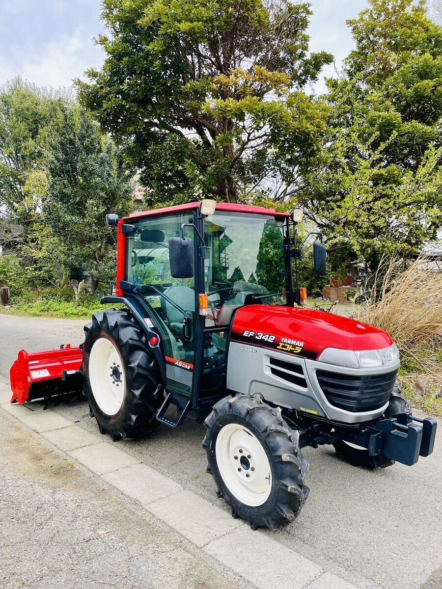 * Yanmar tractor EF342* period of use 787 H* air conditioner cabin *4WD* power steering *42 horse power * high speed * Nipro - rotary SX2008