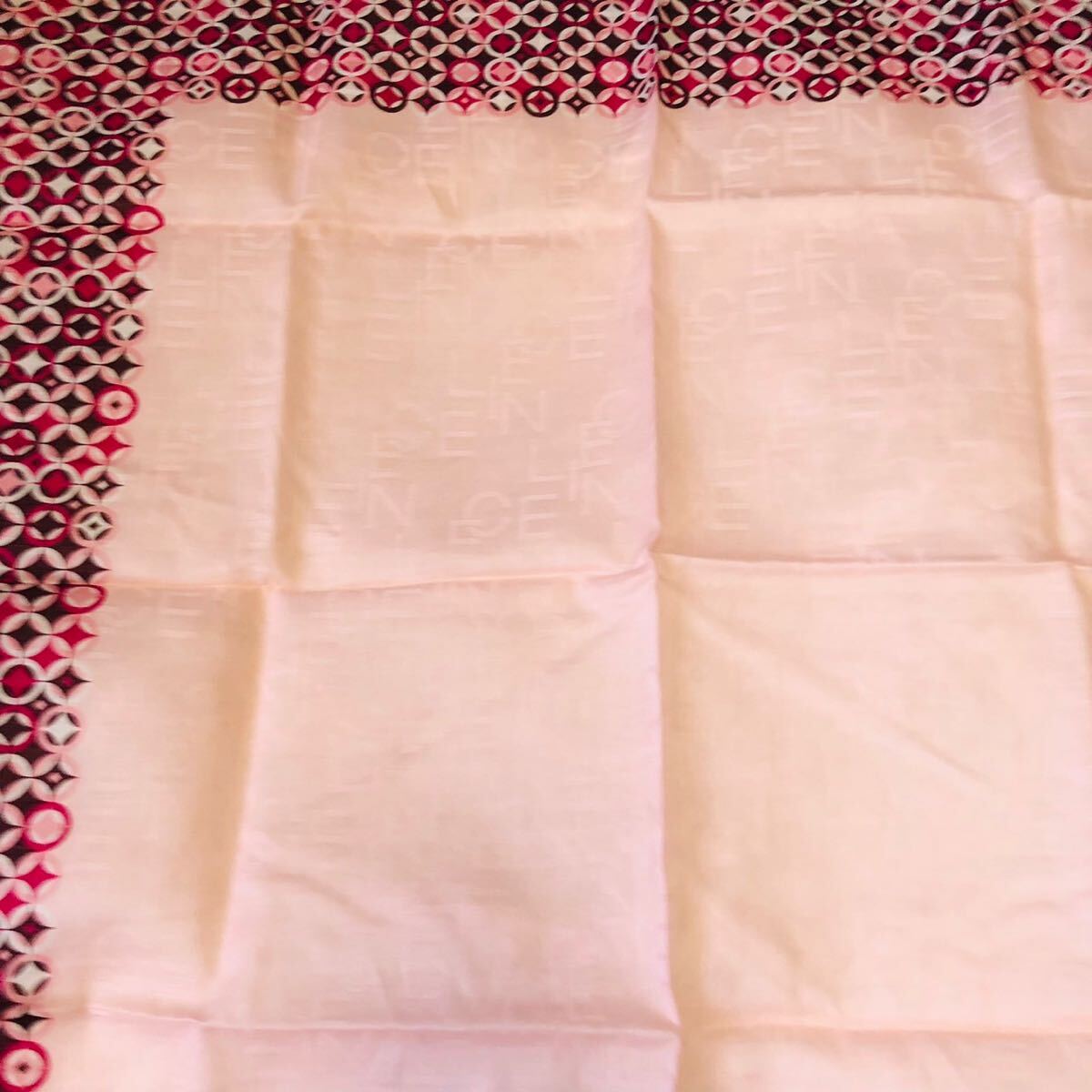 CELINE Celine woman lady's scarf handkerchie brand simple pink new goods unused new goods unused 57×57cm