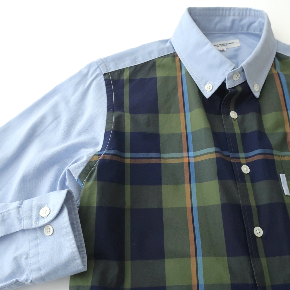 美品◎MORIKAGE SHIRT ボタンダウンシャツ パターンオーダー クラシックタータンチェック (S)