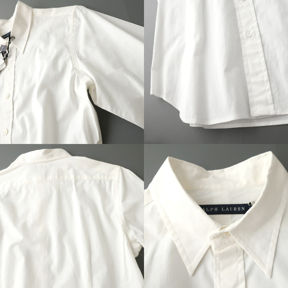 ラルフローレン ストレッチコットン ホワイトシャツ サイズ11 レディース_画像4