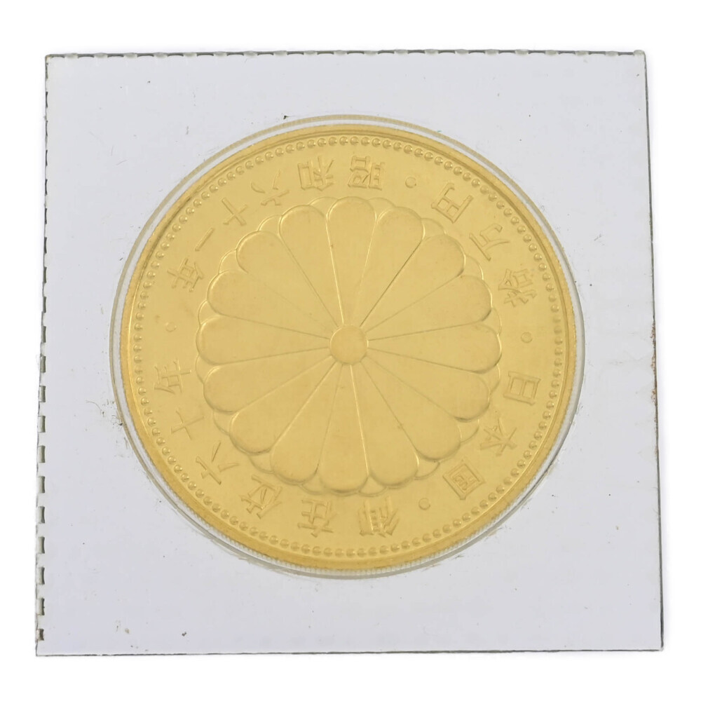 1円■日本 造幣局 日本 昭和天皇御在位60年記念 1986年(昭和61年) 10万円 金貨幣・金貨幣・メダル/K24コイン-20g/Japan Mint ■518032の画像2