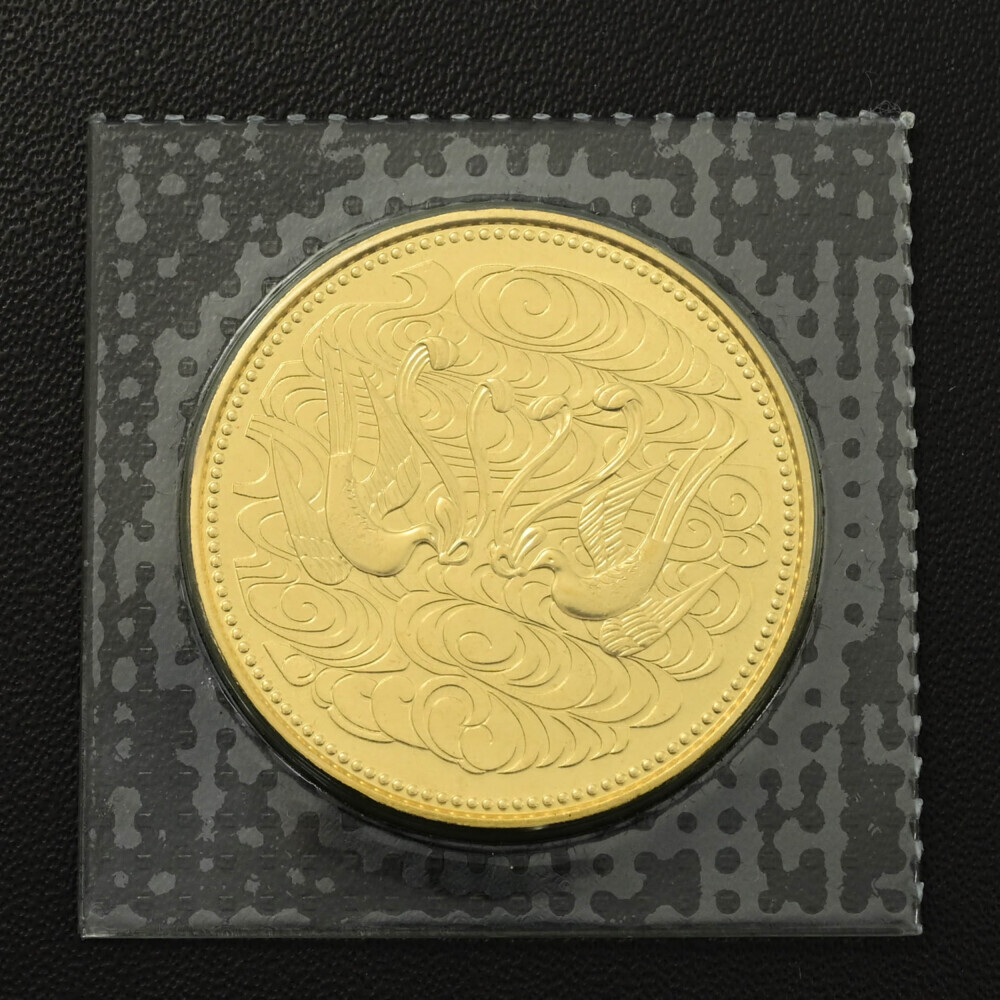 1円■日本 造幣局 御在位60年 10万円 金貨幣・メダル/K24コイン-20.0g/ゴールド/Japan Mint 翌日配送可■519291_画像3