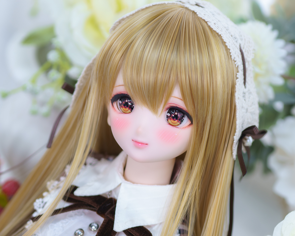 【Poe-Poe】 DDH-06 カスタムヘッド SW肌 (ソフビ盛) + おまけウィッグ＆レジンアイ4種の画像5