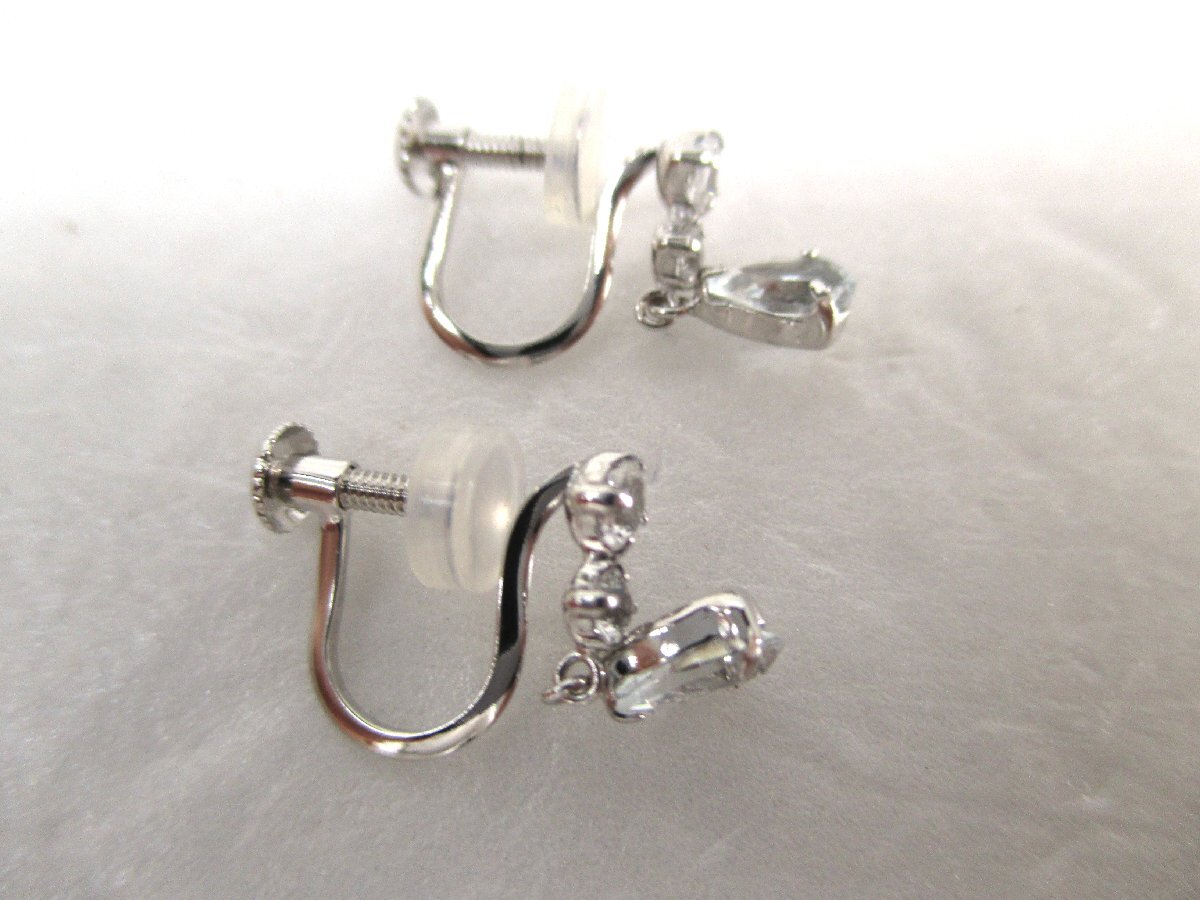 [ ultimate beautiful goods ]4*C white gold earrings yondosi-K10