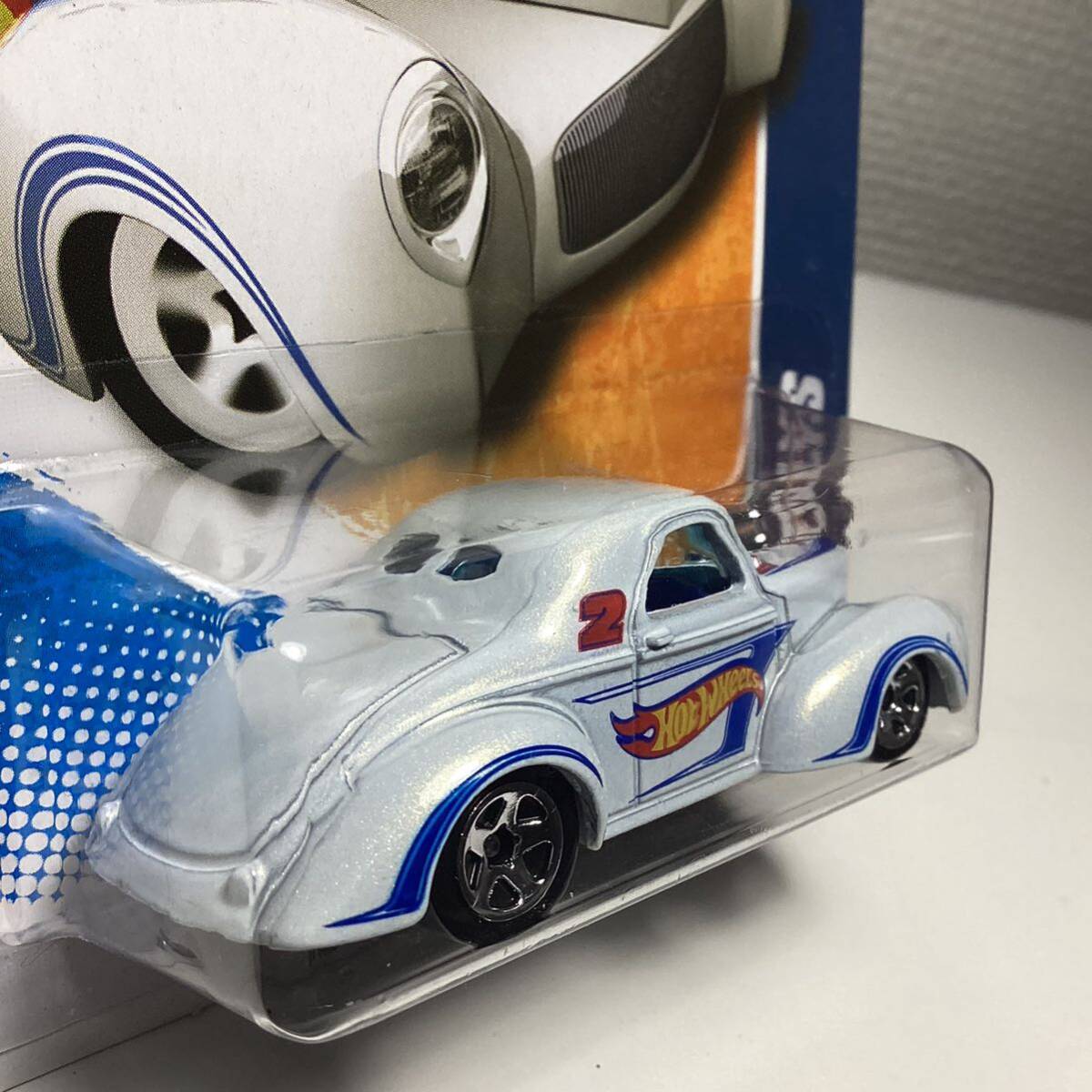 ☆ホットウィール☆ '41 ウィリス　白　レースチームシリーズ Hot Wheels _画像4