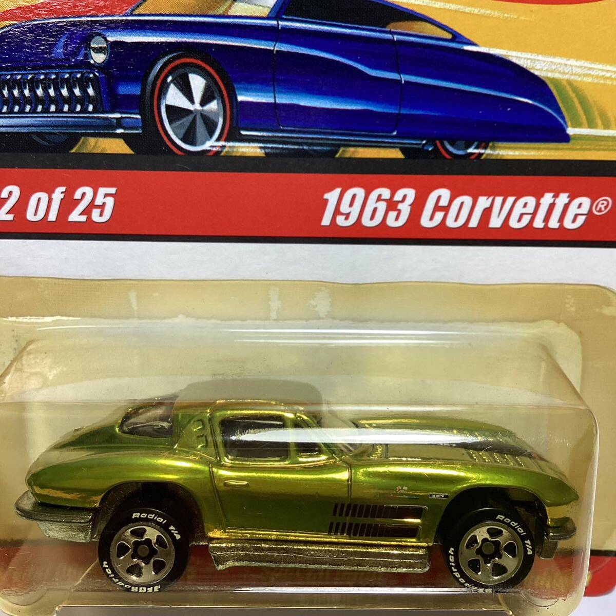 ☆ホットウィール クラシックス ☆ 1963 シボレー　コルベット　黄緑　Hot Wheels CLASSICS _画像1