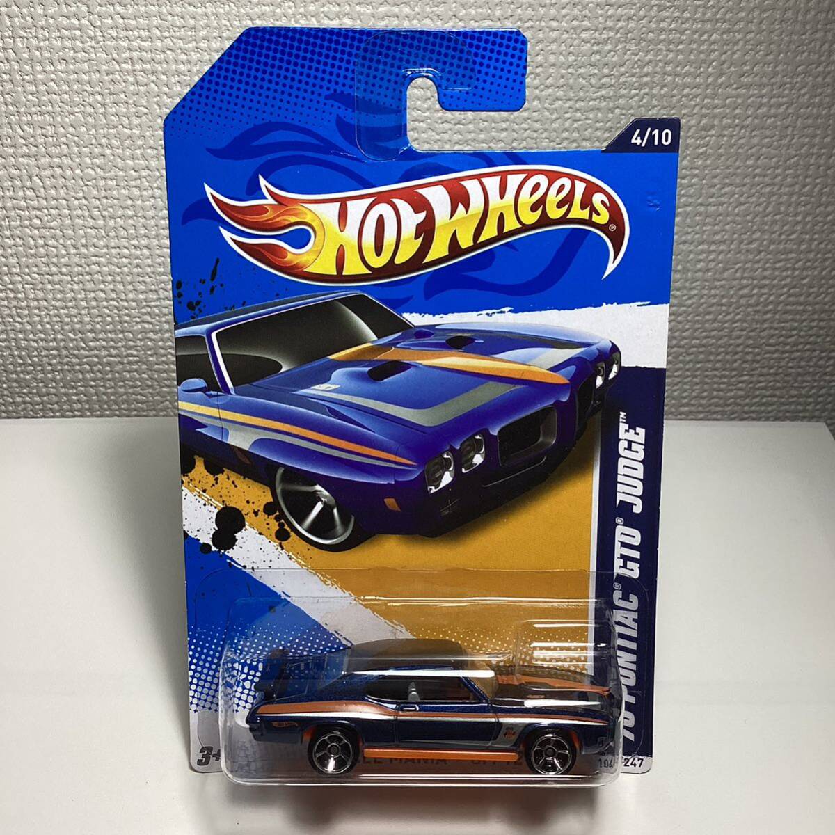 ☆ホットウィール☆ '70 ポンティアック GTO ジャッジ 青　Hot Wheels _画像2