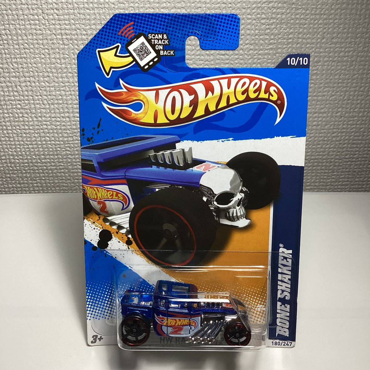 ☆ホットウィール☆ ボーン シェイカー 青　レースチームシリーズ Hot Wheels _画像2