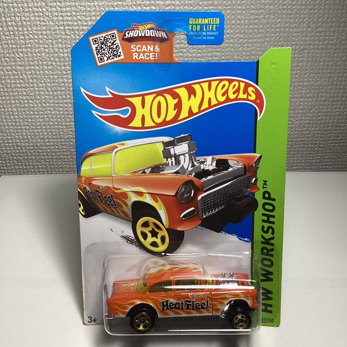 ☆ホットウィール☆ '55 シェビー　ベルエア　ギャッサー　オレンジ　Hot Wheels _画像2