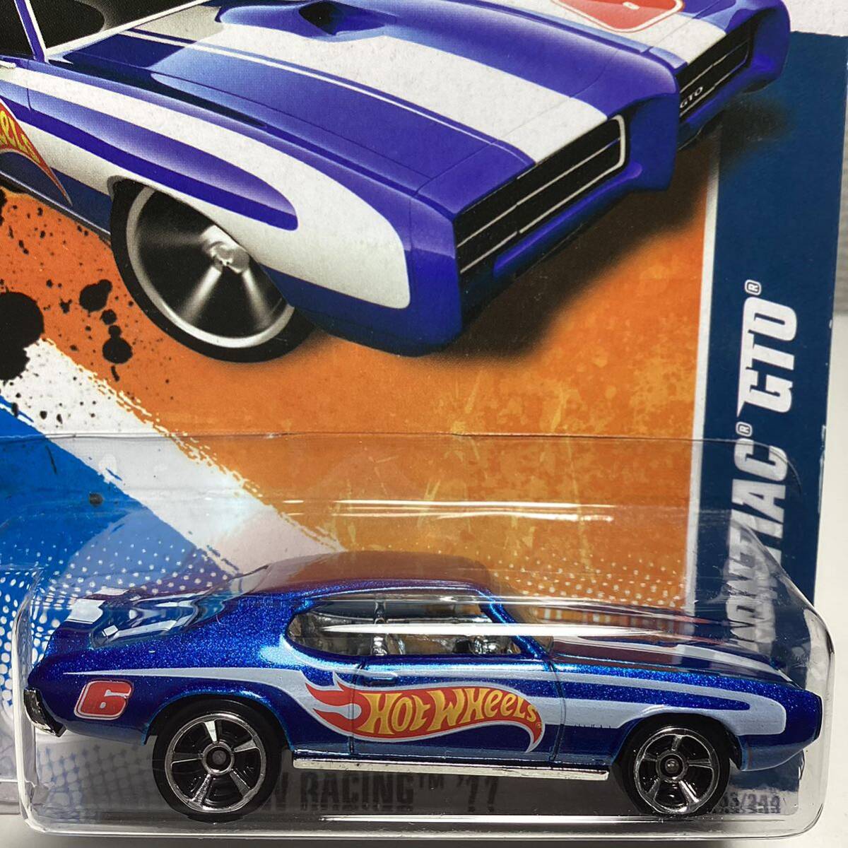 ☆ホットウィール☆ '69 ポンティアック　GTO 青　レースチームシリーズ Hot Wheels _画像1