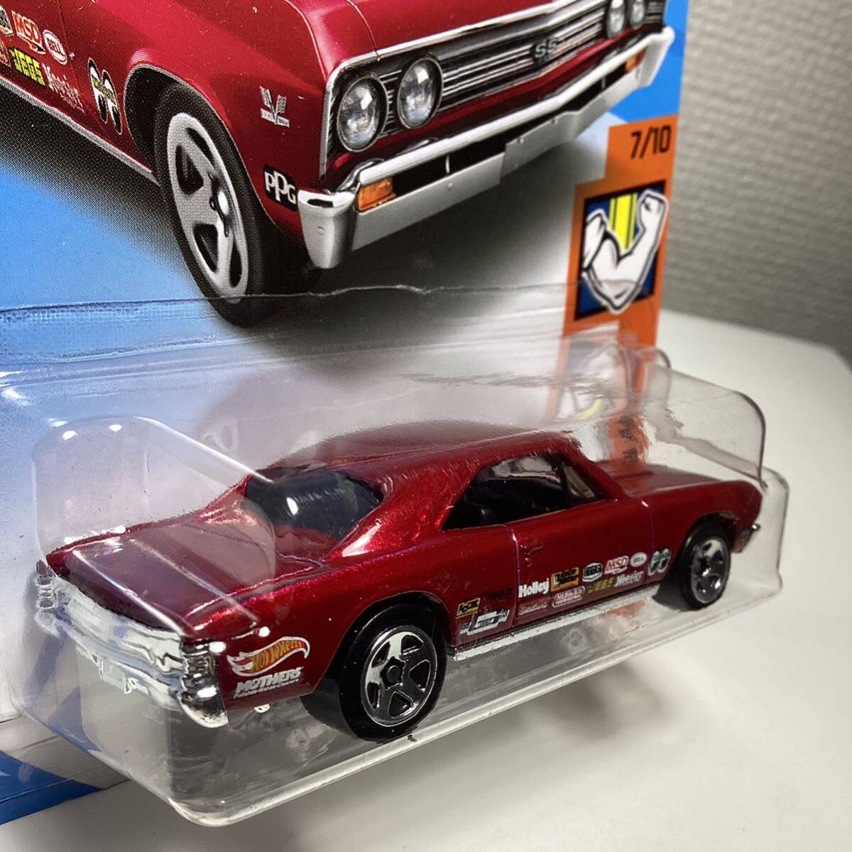 ☆ホットウィール☆ '67 シボレー　シェベル SS 396 赤 Hot Wheels _画像4