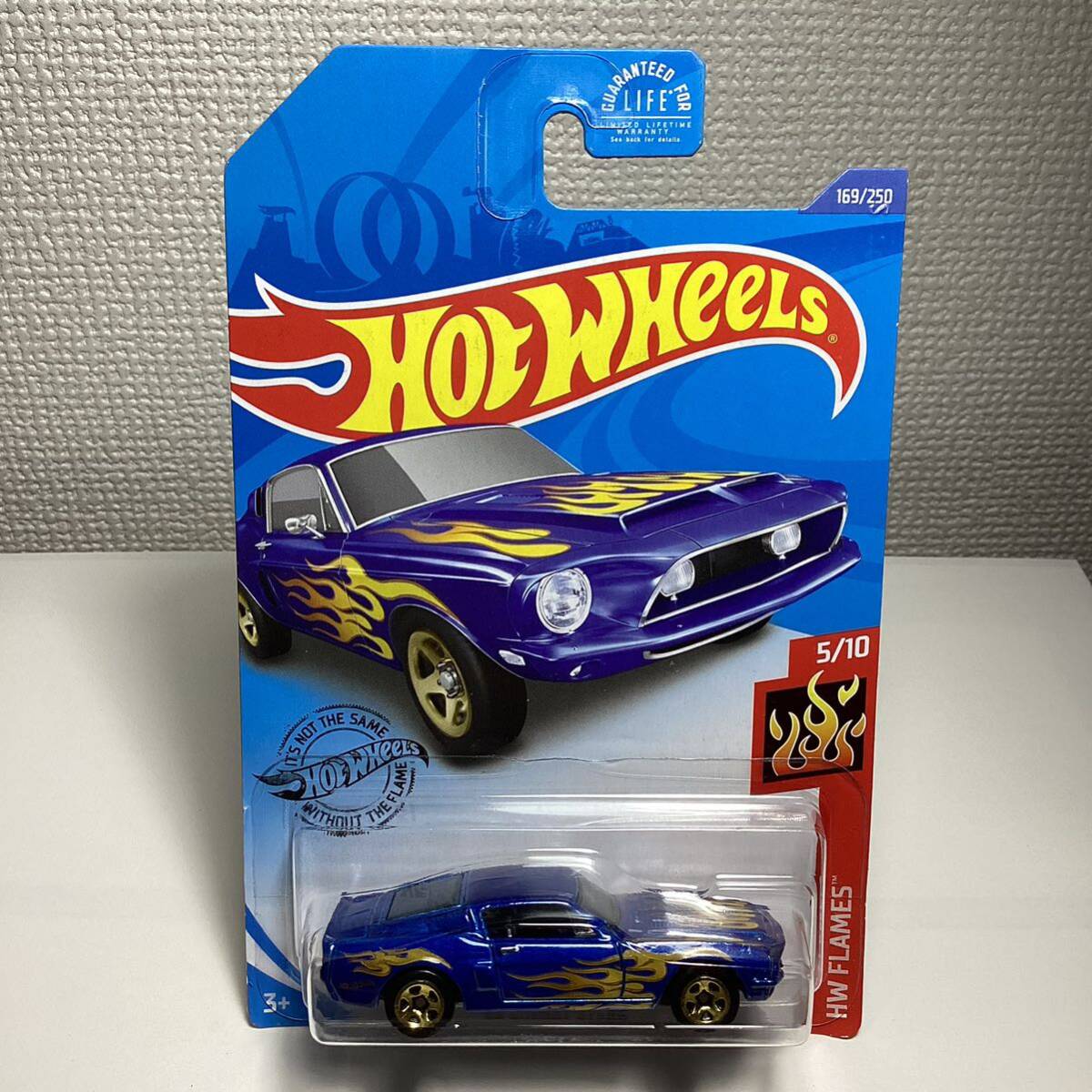 ☆ホットウィール☆ '68 シェルビー　GT500 青　フレイムス　Hot Wheels _画像2