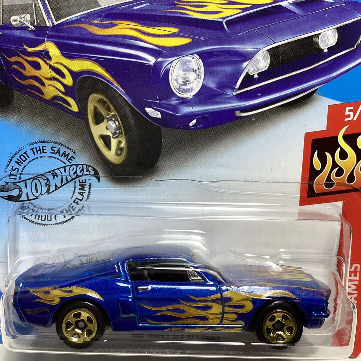 ☆ホットウィール☆ '68 シェルビー　GT500 青　フレイムス　Hot Wheels _画像1