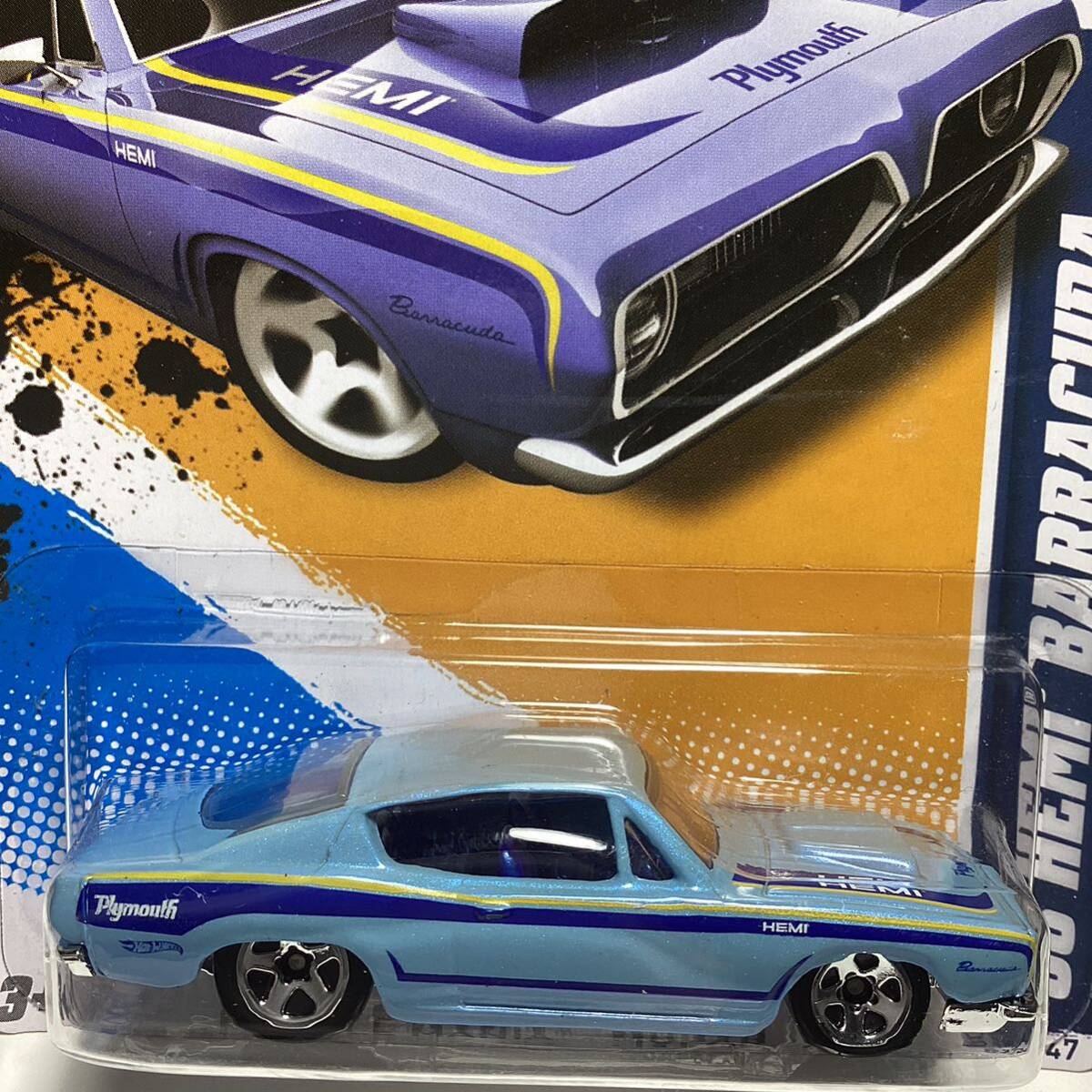 ☆ホットウィール☆ '68 プリマス　ヘミ　バラクーダ　水色　Hot Wheels _画像1