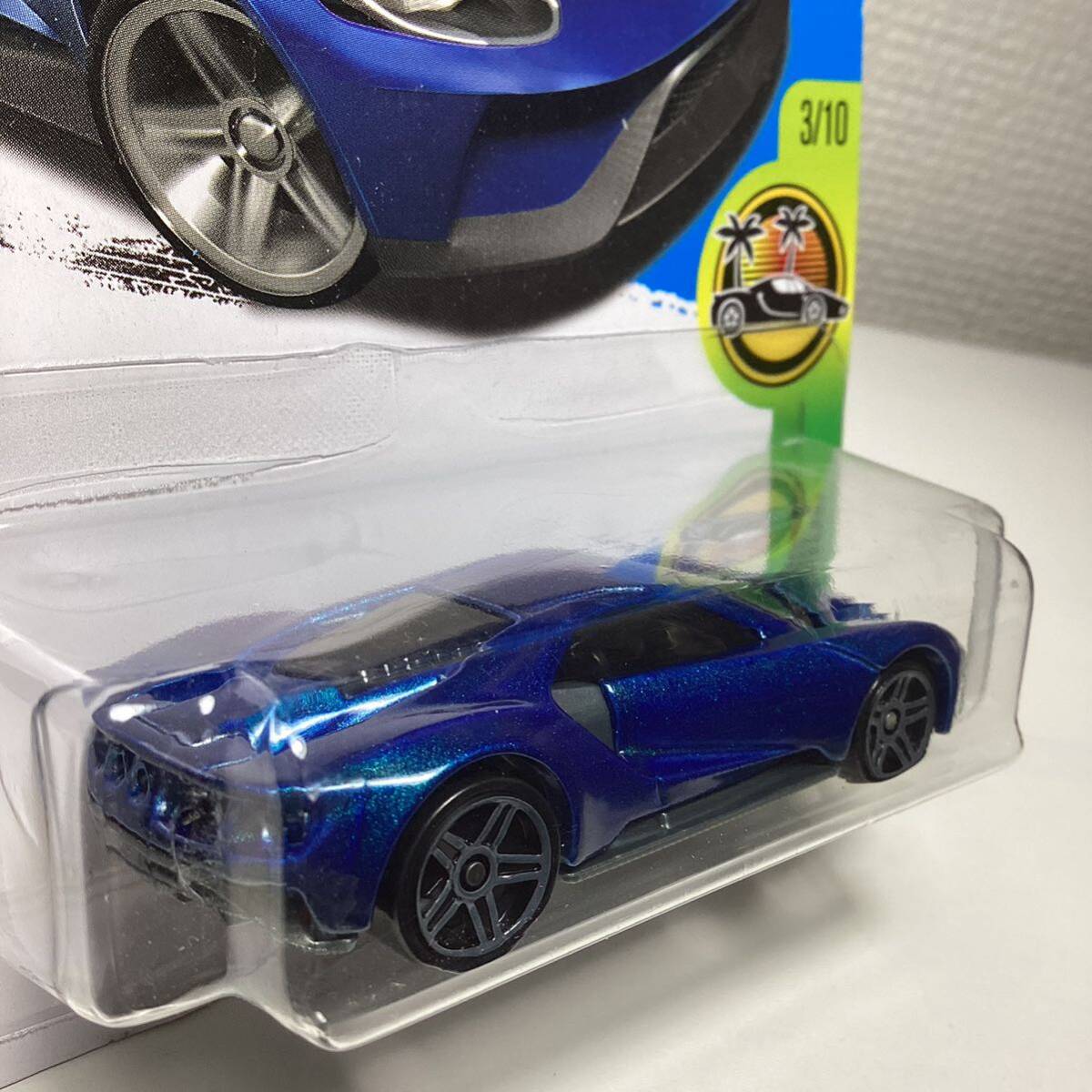 ☆ホットウィール☆ '17 フォード　GT 青　Hot Wheels _画像4