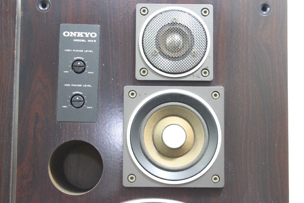 ONKYO/オンキョー ＊ 【MX-5】 バスレフ ブックシェルフ 3ウェイスピーカーシステム ペア ＊ #7424_画像8