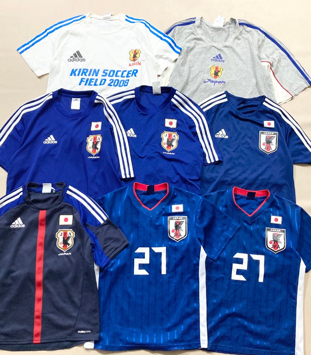 ★サッカー ユニフォーム グッズ 58点 まとめ 日本代表 Jリーグ 海外サッカー バルセロナ 香川真司 本田圭佑 等 卸 現状品 10kg★_画像4