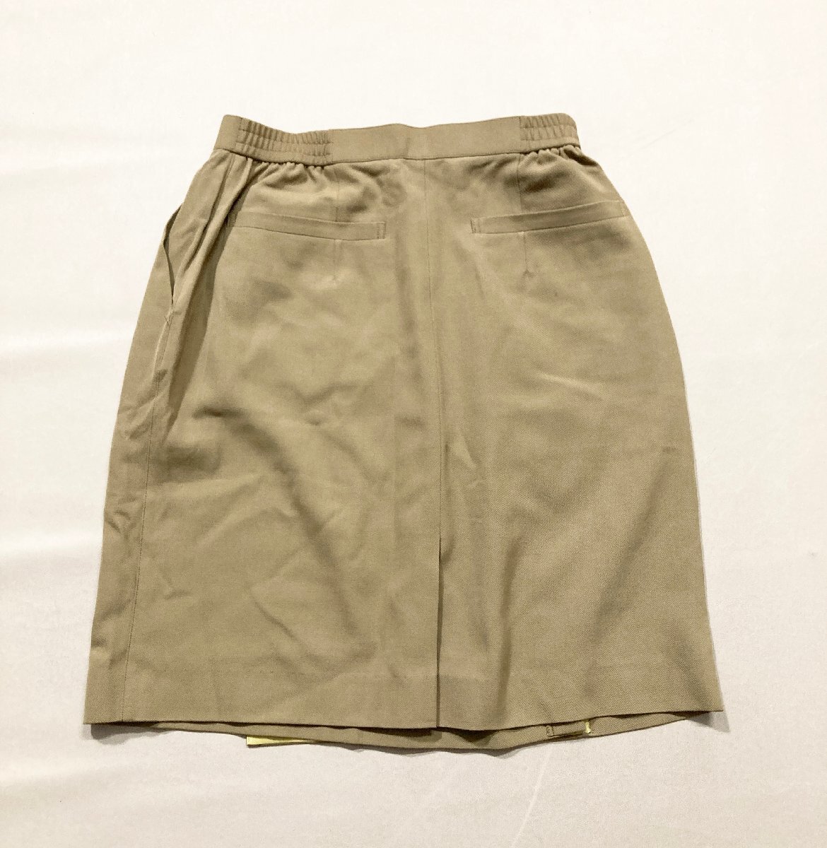 ★Vintage Christian Dior SPORTS クリスチャンディオールスポーツ ラップ スカート L ウール カーキ Dカン ゴルフウェア 0.35kg★_画像4