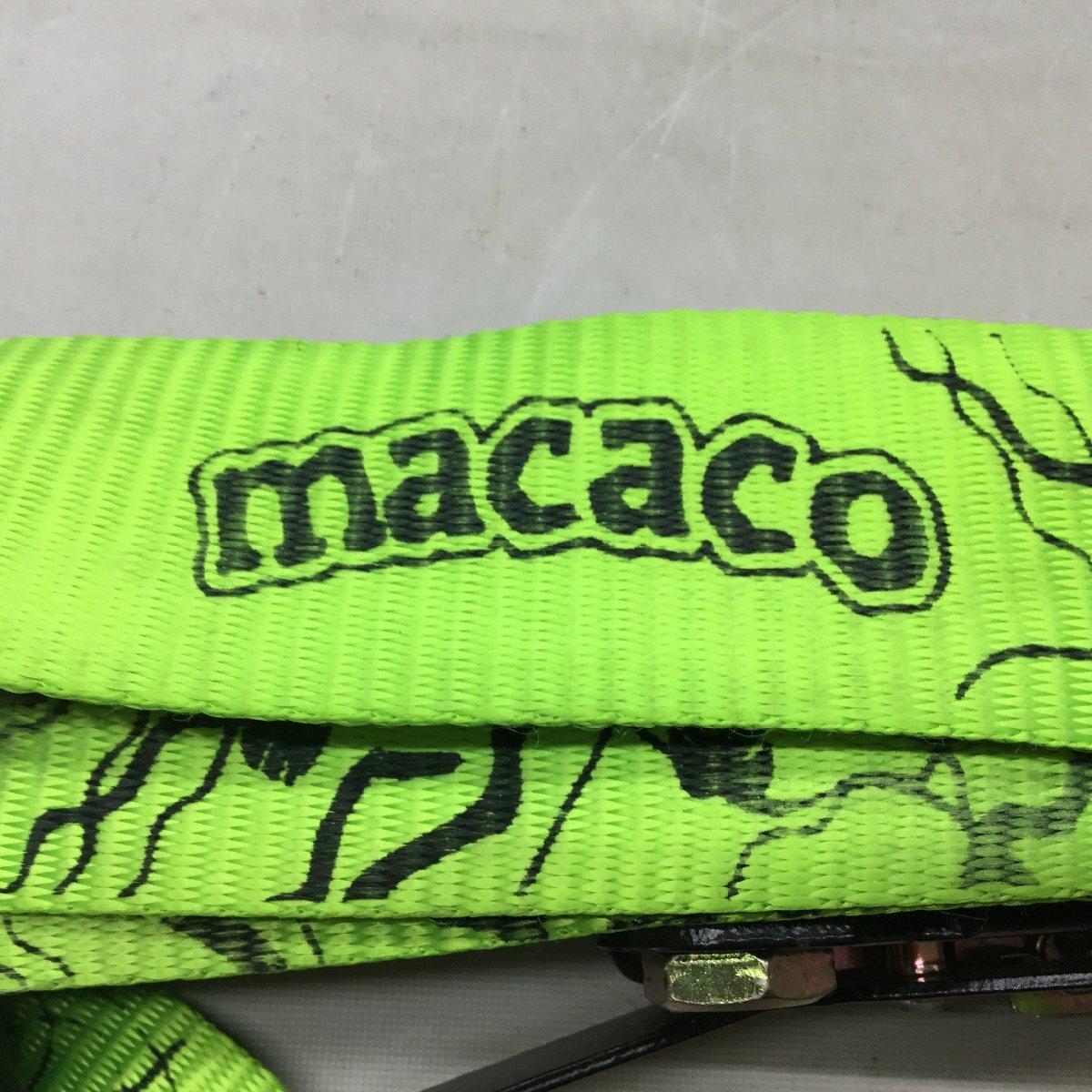 ■macaco マカコ スラックライン 16m×50㎜ 中古品 実際に使用したテストを行っていないのでジャンク品 /2.44kg■_画像4