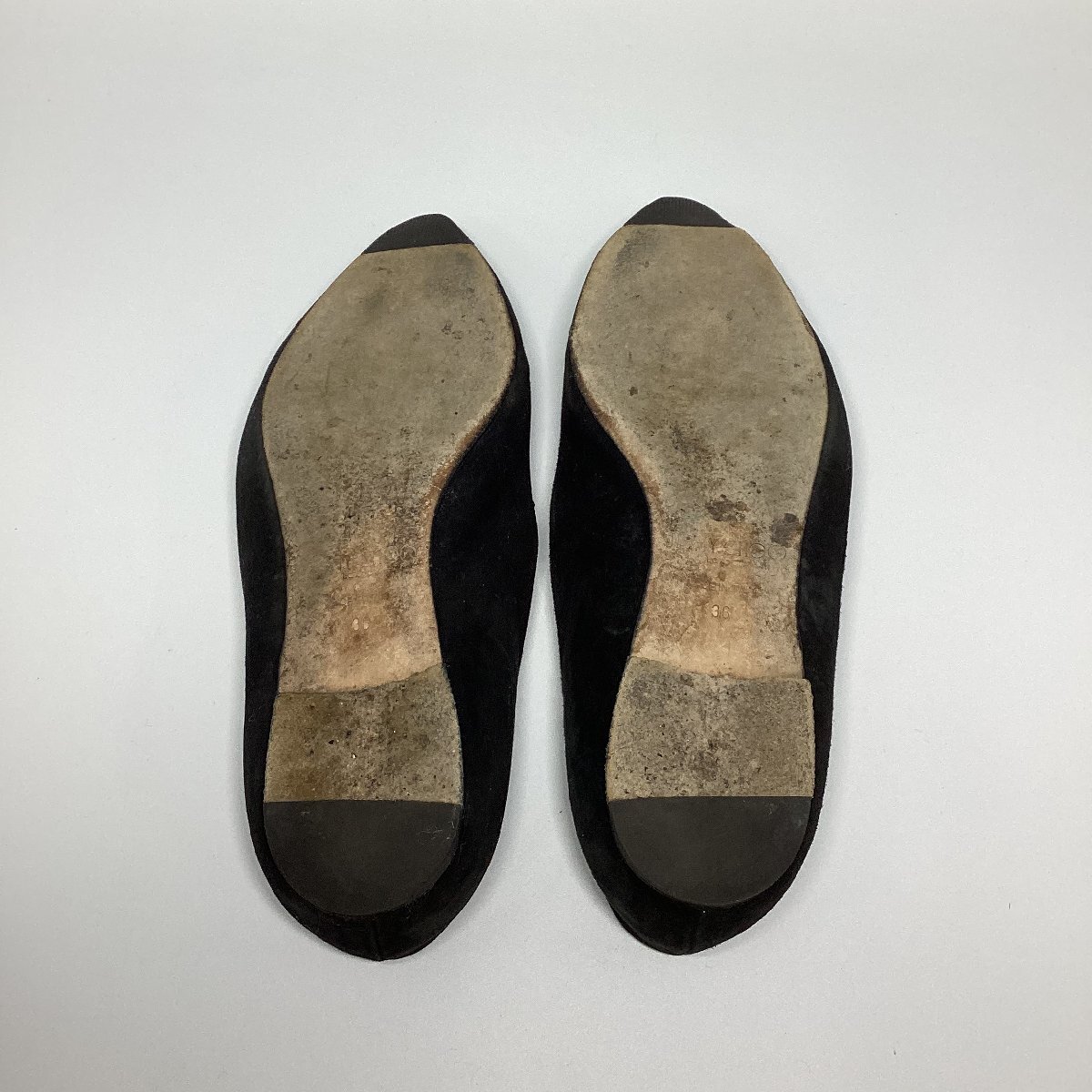 ☆JIMMY CHOO ジミーチョウ フラットパンプス レディース 靴 シューズ イタリア製 サイズ36 23cm 黒 ブラック 0.3kg☆の画像9