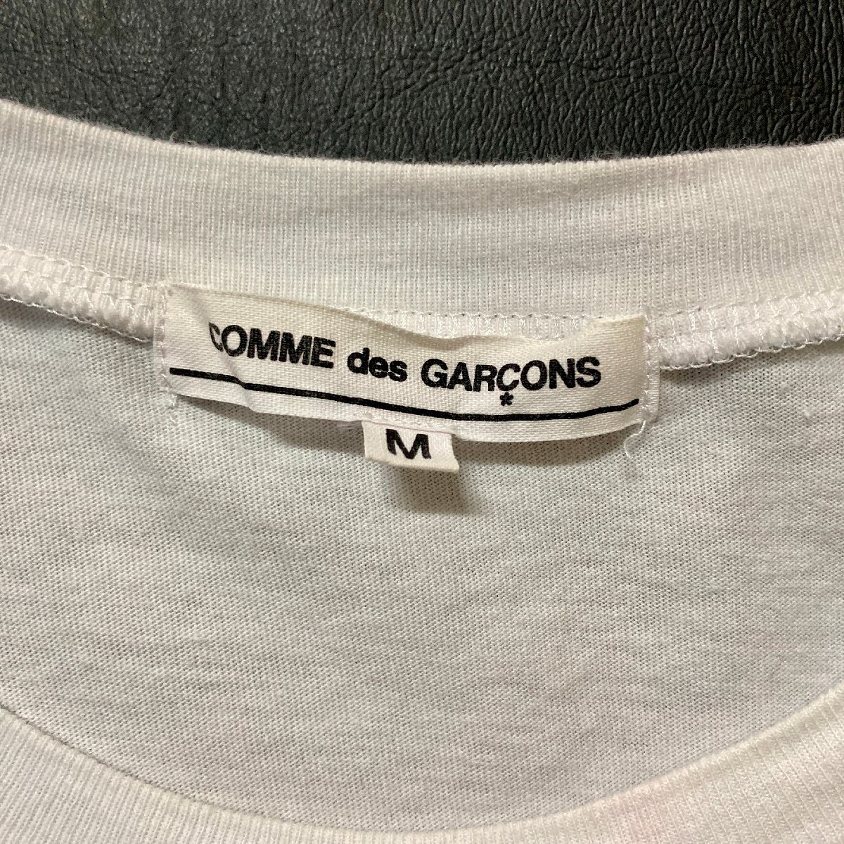 ★COMME des GARCONS コムデギャルソン 半袖Tシャツ トップス 白 ホワイト サイズM 0.1kg★の画像4