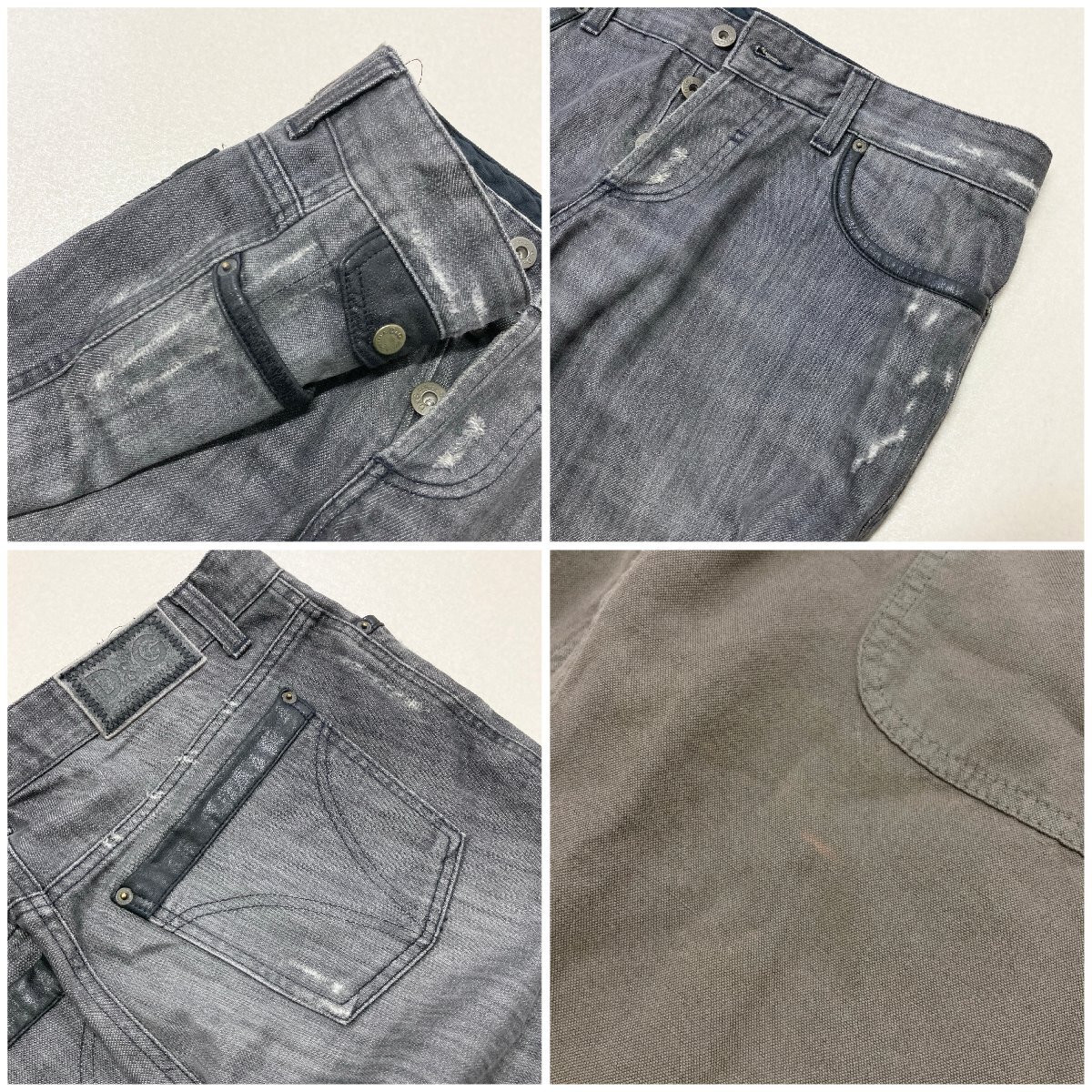 *DOLCE&GABBANA Dolce and Gabbana 3 point pants Denim button fly Italy made Turkey made men's size MIX. present condition goods 1.67kg*